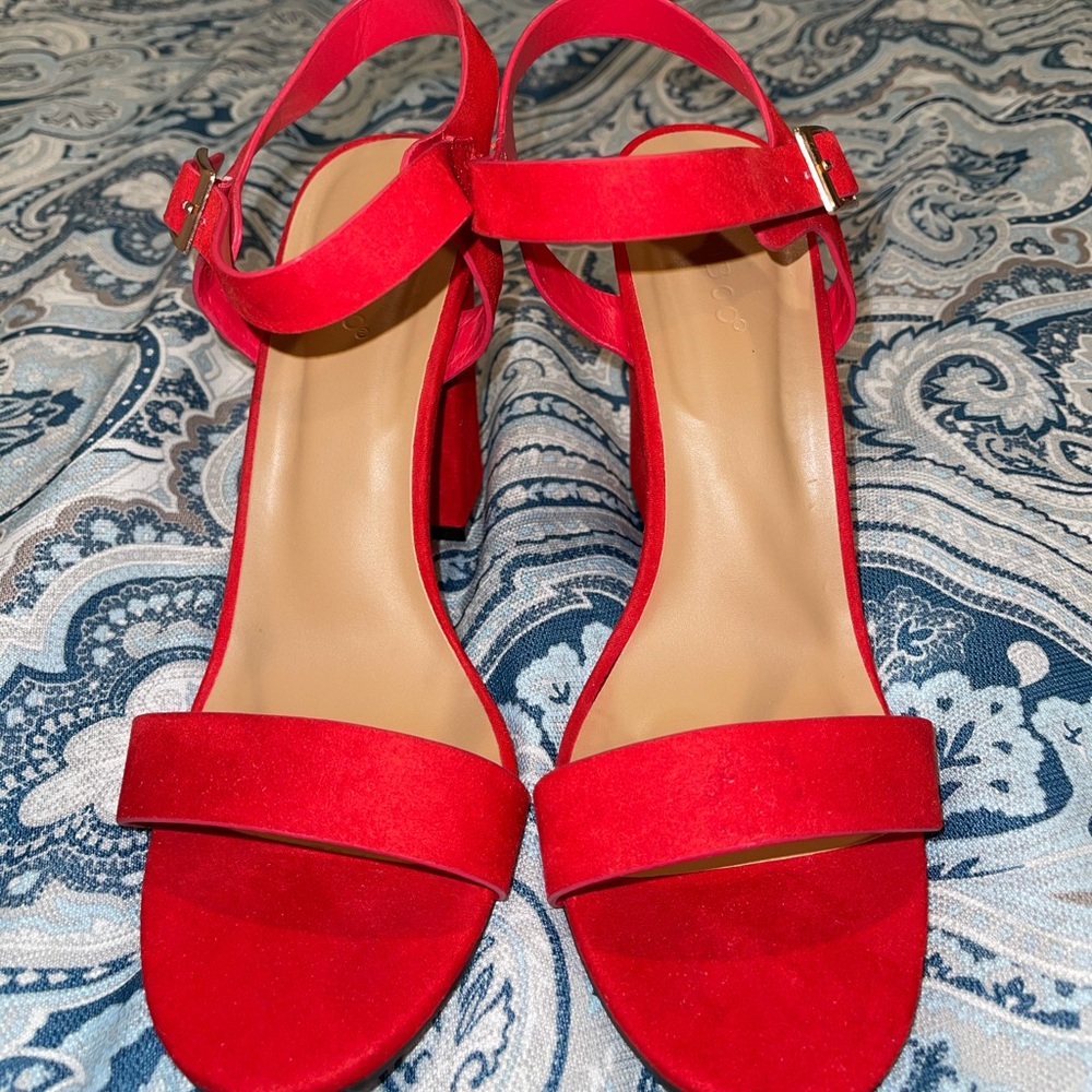 Red Strap Heels